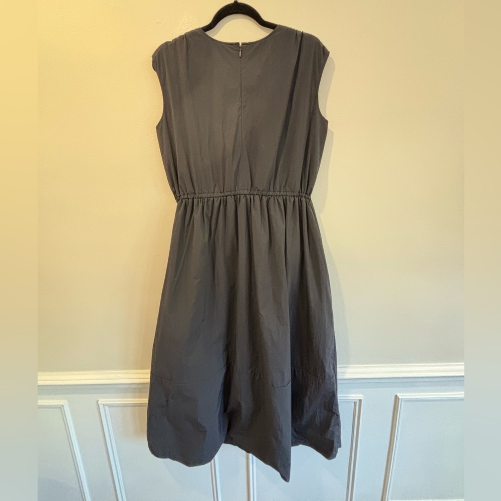 Uniqlo C Clare Waight Keller Minimalist Sleeveless Midi Dress Elastic Waist | M - Picture 6 of 12